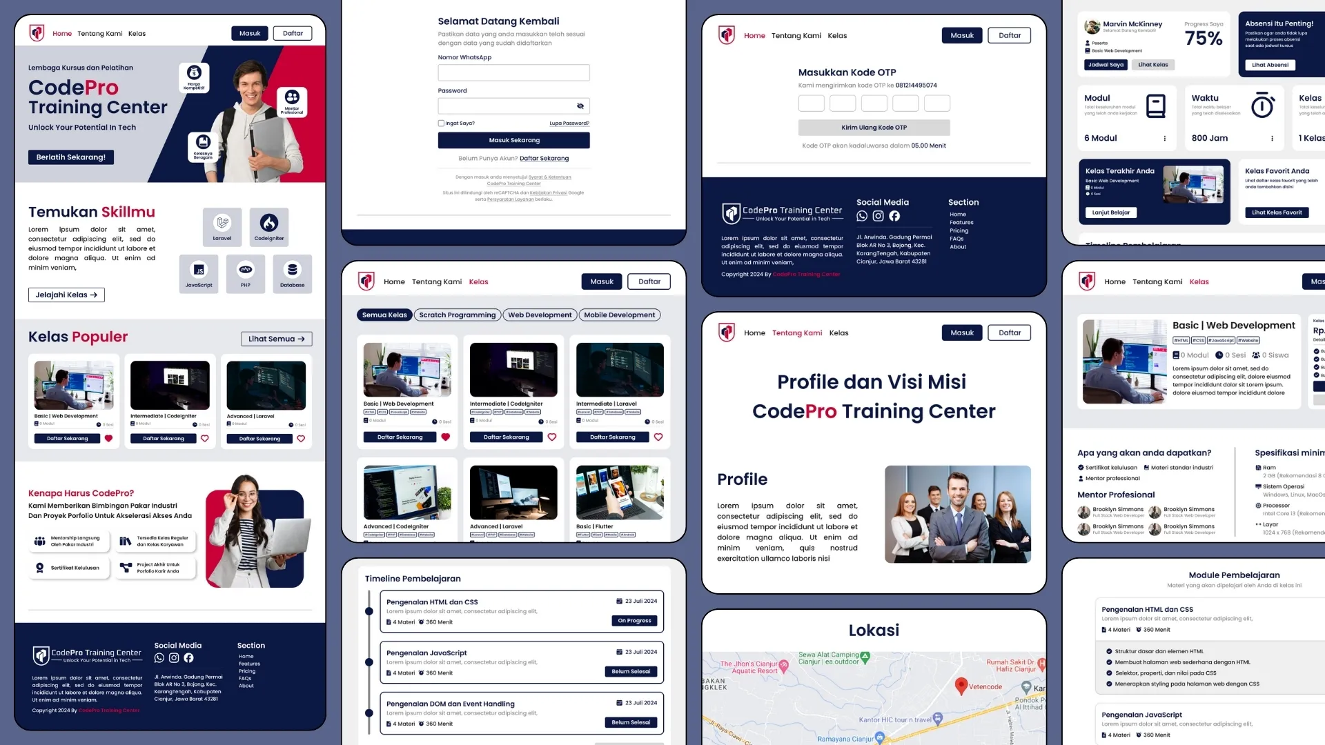 Desain UI/UX oleh Vetencode