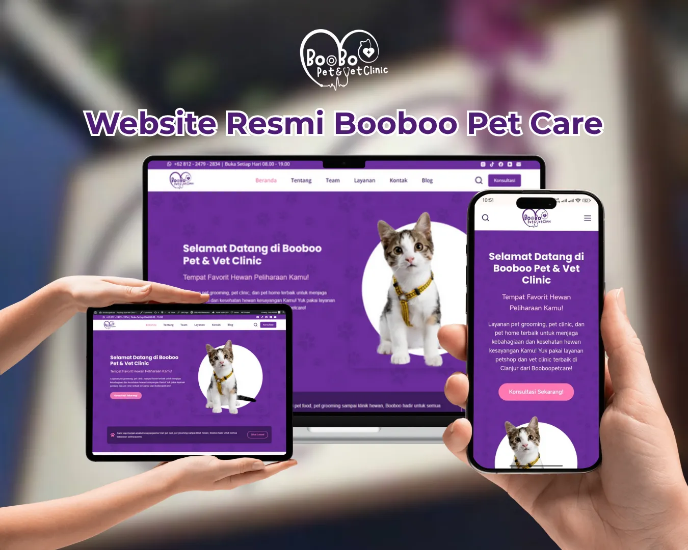 Website Booboo Pet Care Website