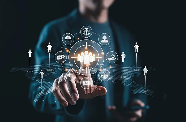 imgi 1 target audience and digital outreach strategy concept businessperson points at virtual Vetencode