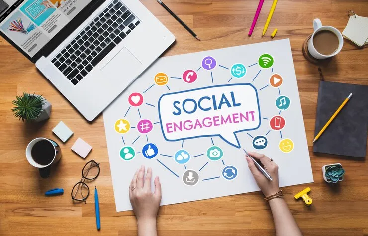 imgi 53 social engagement online marketing concepts with young person work with digital icon sign 2 Vetencode