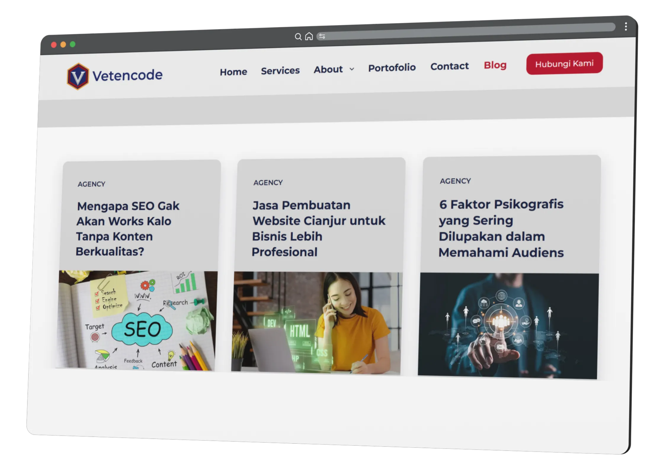 Ilustrasi laptop menampilkan grafik performa SEO yang meningkat